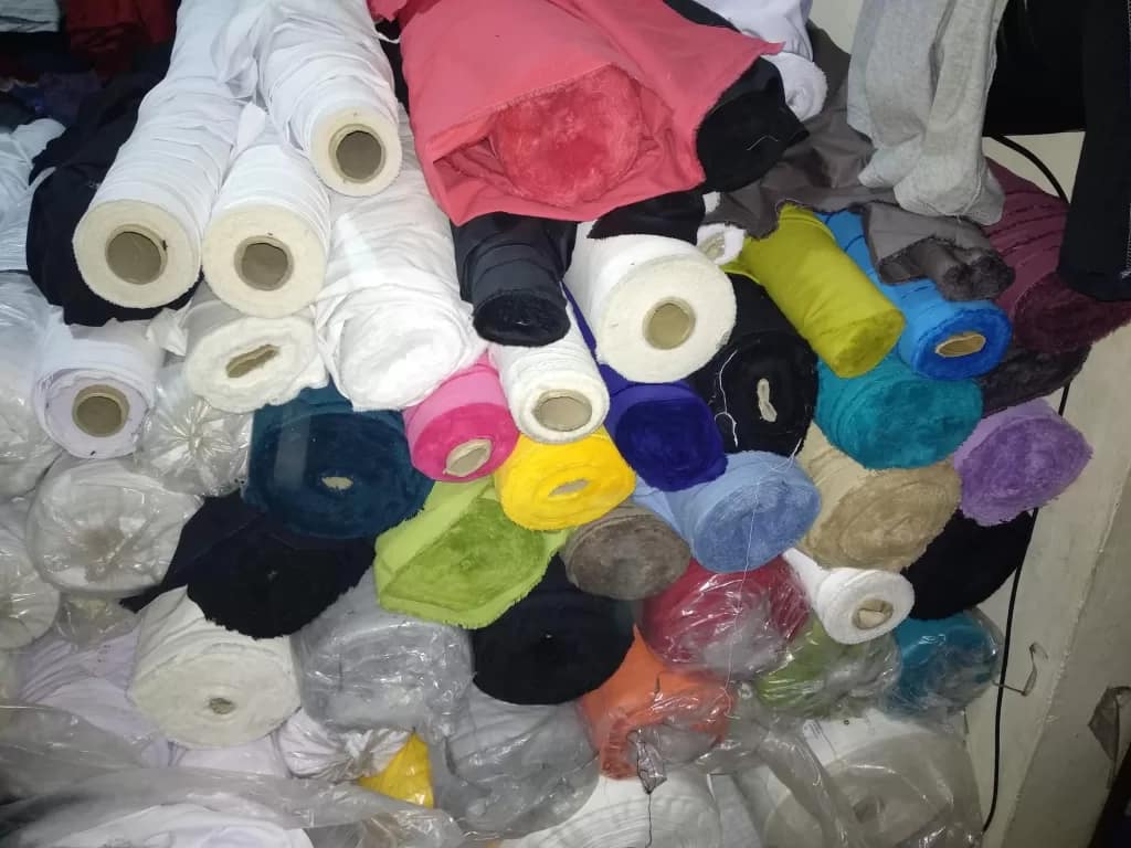 Jual kain baby kanvas semua warna roll-an 3 baby kanvas